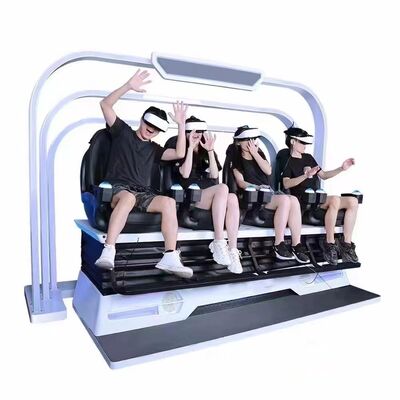 Cinema VR a 4 giocatori con film a 360° e simulazione di movimento per intrattenimento immersivo
