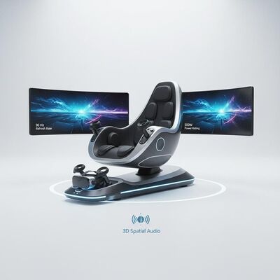 Simulateur VR à fréquence de rafraîchissement de 90 Hz avec puissance nominale de 500 W et audio spatial 3D pour une expérience de réalité virtuelle immersive