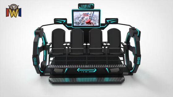 VR 4-speler cinema met 360° VR filmkijken, 4-speler gesynchroniseerde ervaring en bewegingsverbeterde stoelen