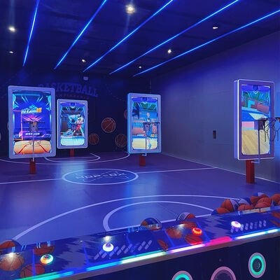 Buen precio Entrenador de baloncesto interactivo para 3 personas, centro deportivo, juego de baloncesto interactivo en línea