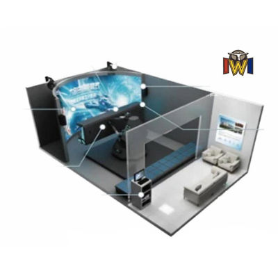 Good price 9D Curved Screen Cinema 160 Degree Curved Screen Theater With 8 Seat online