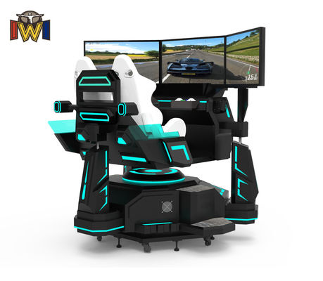 Guter Preis 3-Achsen VR Rennwagen-Simulator Rennwagen-Dreifachbildschirm-Simulator Online