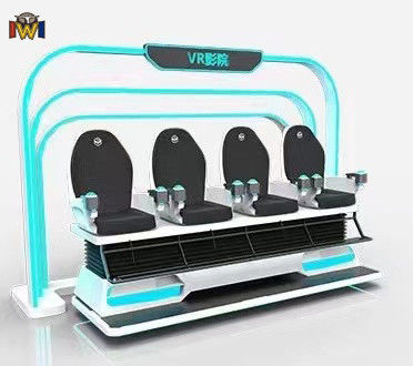 6D Cinema VR 4 Player Theme Park VR Multi User Virtual Reality Cinema