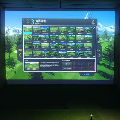 Good price Digital Interactive Golf Game Indoor Golf Simulator ALL IN ONE online