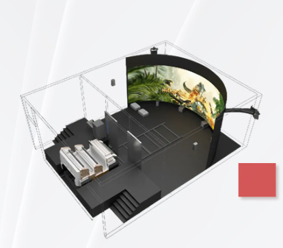 4D VR Curved Screen Cinema for Theme Parks with CE Certification