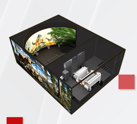 4D 9D Flying Cinema with Six Degree of Freedom Motion Seats and 4-20 Players Capacity for Theme Parks Featuring 3-5.2 Meters Ball Screen Diameter
