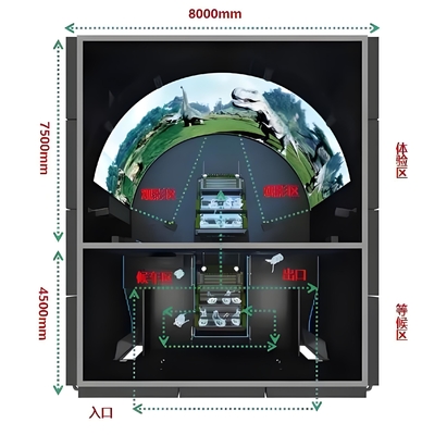 VR 3D Track Cinema with 4D 9D Flying Experience