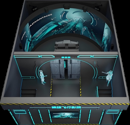 VR Curved Screen 4D 9D Track Cinema with CE Rohs Certification