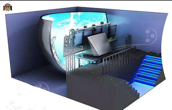 kualitas VR Dome Cinema 4D 9D Flying Theater dengan Layar Melengkung untuk Taman Hiburan pabrik