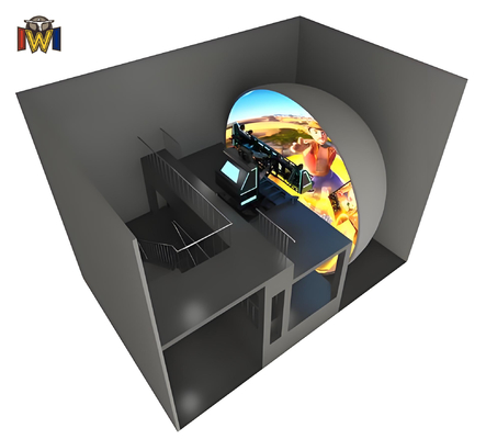 Immersive VR Dome Cinema with 8K Resolution and 3-5.2m Screen for 4-20 Players in Theme Parks