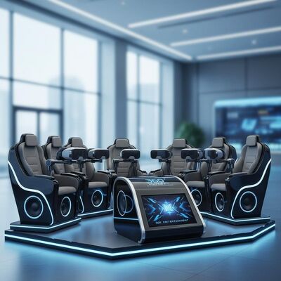 Guter Preis 6 Sitzplätze VR-Kino mit 5.1 Sound System unterstützt 360-Grad-Videos für immersive Gruppenunterhaltung Online