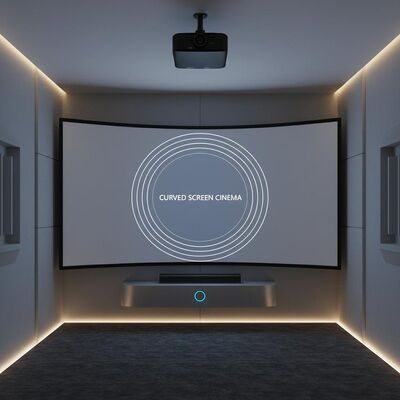 ราคาดี จอโค้ง 4K UHD ขนาด 150 นิ้ว พร้อมระบบเสียง Dolby Atmos 7.1 Surround Sound เพื่อการรับชมที่สมจริง ออนไลน์