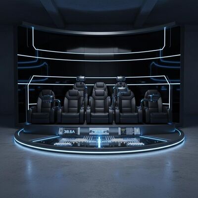 Harga yang bagus Bioskop VR 6 Kursi dengan Arus 38.6A dan 215 Film untuk Tampilan Imersif on line